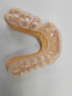 Hygienic Hard Soft Night Guard Perlindungan Melawan Bruxism Tanpa Bau